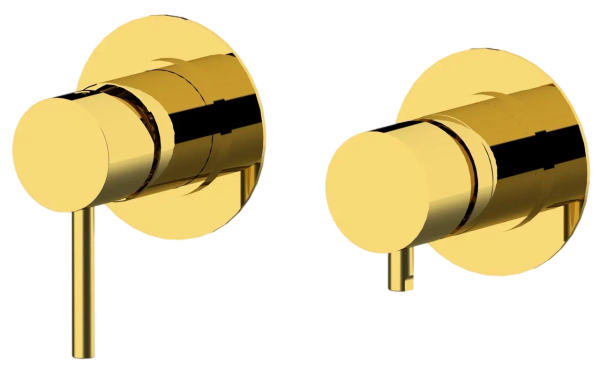 Смеситель для душа Remer X Style X96DO, золото глянцевое