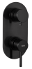Смеситель для душа Remer X Style X92KBCFP, чёрный брашированный хром