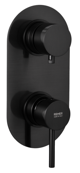 Смеситель для душа Remer X Style X92KBCFP, чёрный брашированный хром