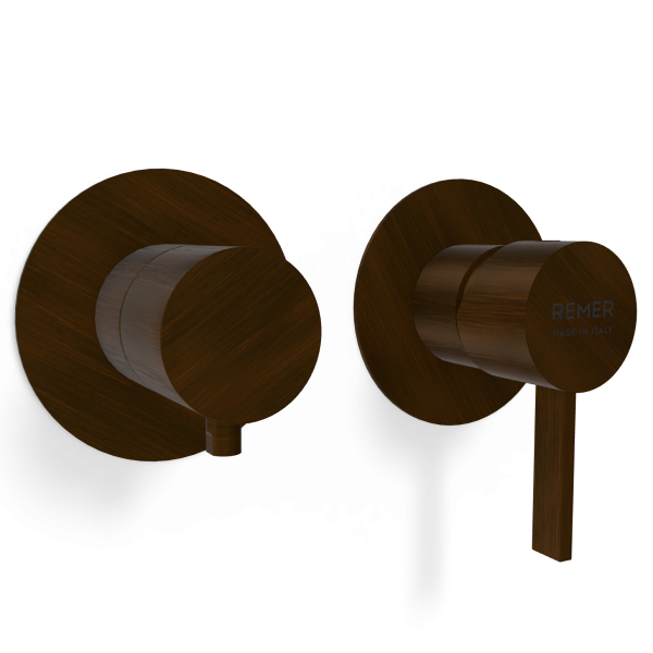 Смеситель для душа Remer Metrica MC93ZPWBBR, бронза масляная