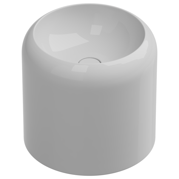 Раковина накладная 42 см GSG Ceramic Design Petra PELAVSECOLFS000, белый глянцевый