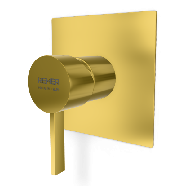 Смеситель для душа Remer Metrica MC30QDO, золото глянцевое