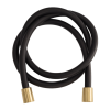 Шланг для душа ПВХ 150 см Remer 332CN2G150CHB, черный/шампань брашированная PVD