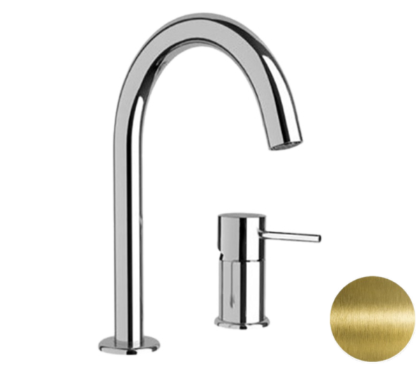 Смеситель для раковины Remer X Style X57VO, состаренная латунь