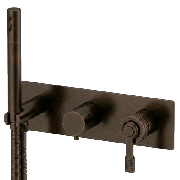 Смеситель для душа Remer Atelier AL97D3WBBR, бронза масляная
