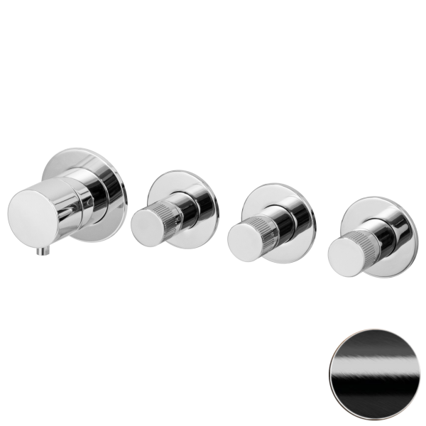 Смеситель для душа Remer X Style N98D3PWBCFP, черный брашированный хром