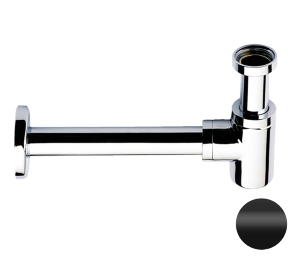 Сифон 1”1/4 Remer 958BNO, черный матовый