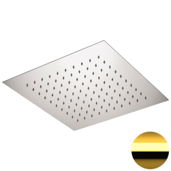 Верхний душ потолочный 34 см Remer 357EFS34DO, золото глянцевое