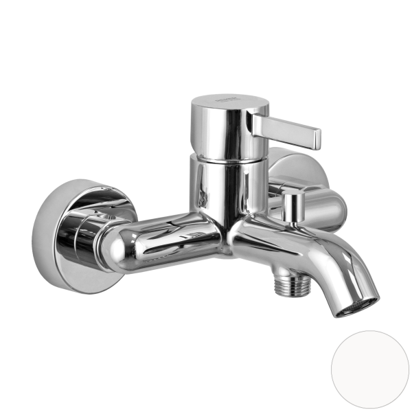 Смеситель для ванны Remer Metrica MC05BO, белый матовый