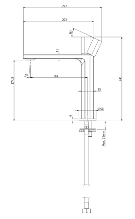 Смеситель для раковины Remer Ottagono ON12A