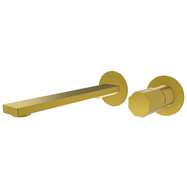 Смеситель для раковины Remer Ottagono ON15PLWBHS, латунь брашированная PVD