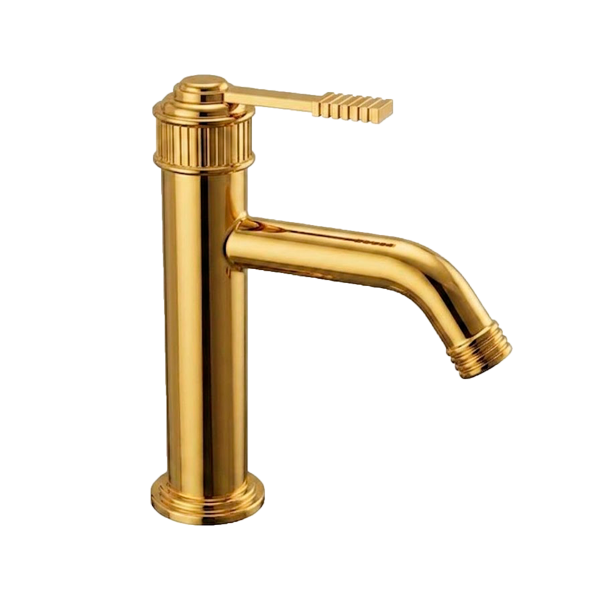Смеситель для раковины Remer Atelier AL12AGP, золото глянцевое PVD