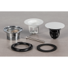 Донный клапан с переливом для ванны click-clack 1”1/2 OMP Tea Clicker 8334.060.6.XD, белый матовый