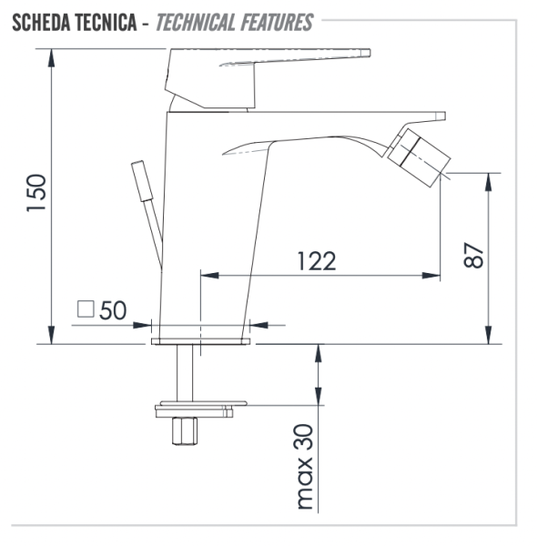 Смеситель для биде Remer Dream D20