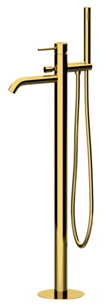 Смеситель для ванны Remer X Style X08DO, золото глянцевое