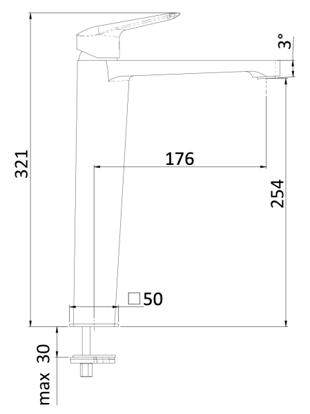 Смеситель для раковины Mariani Essenza A00398ES