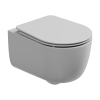 Чаша подвесного унитаза со смывом Eco Clean (торнадо) и креплением GSG Ceramic Design HIT! RUHIWCSOEC000FI, белый глянцевый
