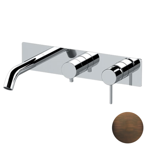 Смеситель для ванны Remer X Style X54D2WBBR, бронза масляная