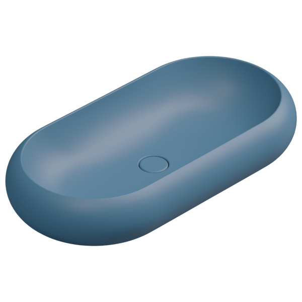 Раковина накладная 80x42 см GSG Ceramic Design Petra PELAV80027, Denim Matt