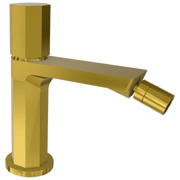 Смеситель для биде Remer Ottagono ON20CCGP, золото глянцевое PVD