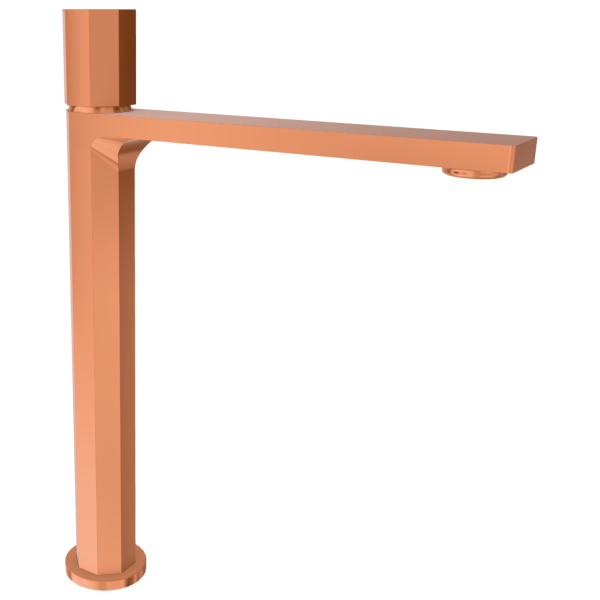 Смеситель для раковины Remer Ottagono ON11LXLRP, медь брашированная