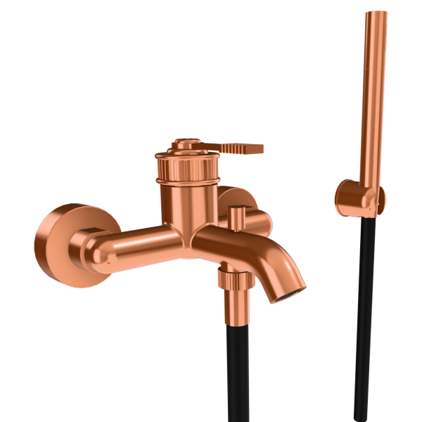 Смеситель для ванны Remer Atelier AL02RP, медь брашированная