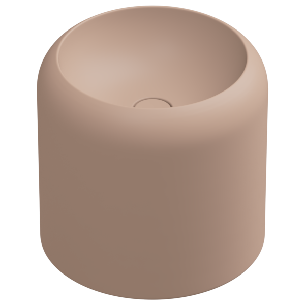 Раковина накладная 42 см GSG Ceramic Design Petra PELAVSECOLFS032, Cipria Matt