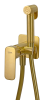 Гигиенический душ со смесителем Daniel Tiara TA645BP4DCDP, золото брашированное