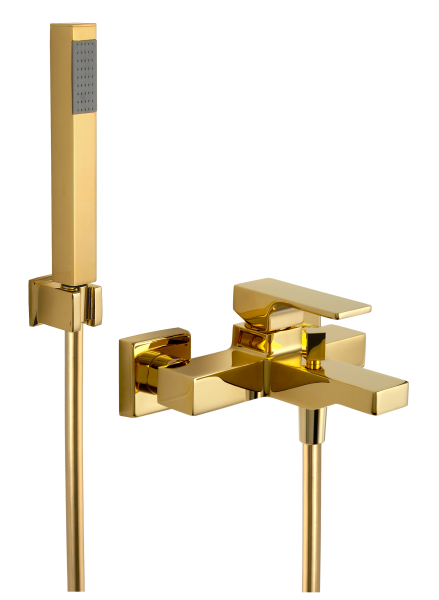 Смеситель для ванны Remer Absolute AU02DO, золото глянцевое