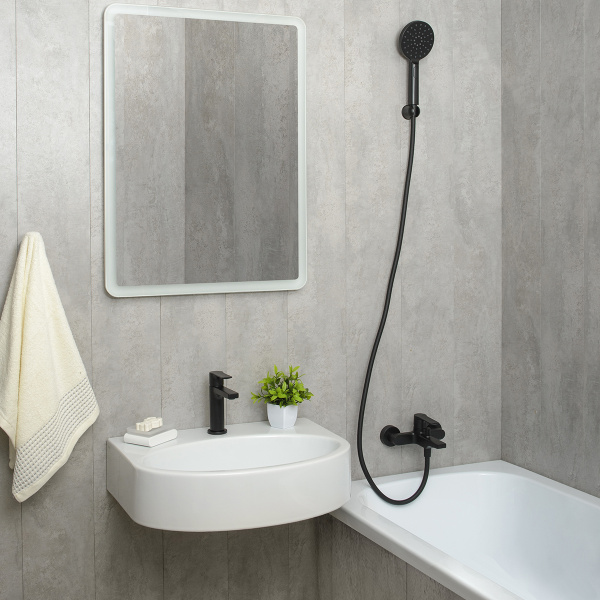 Смеситель для ванны Mariani Kali B14212KL, черный матовый