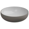 Раковина накладная биколор 45 см GSG Ceramic Design Easy EALAVRO45BI000/030, White/Cashmere Matt