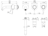 Смеситель для ванны Remer X Style X54D3PWBXV, сталь
