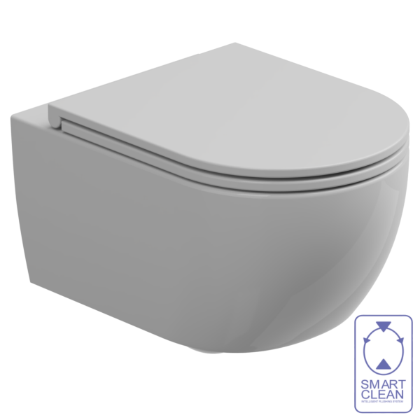 Чаша подвесного унитаза со смывом Smart Clean GSG Ceramic Design Like LKWCSO000, белый глянцевый