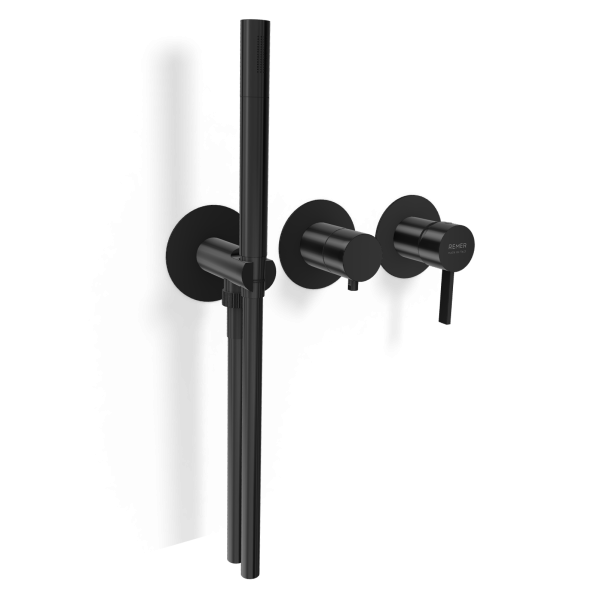 Смеситель для душа Remer Metrica MC97D3PWBCFP, черный брашированный хром