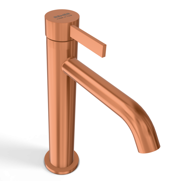 Смеситель для раковины Remer Metrica MC12ARP, медь брашированная