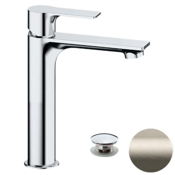 Смеситель для раковины Remer Energy EY10ACCXV, сталь