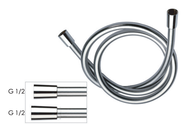 Шланг для душа ПВХ 150 см Remer 332CN2G150BR, бронза масляная