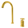 Смеситель для раковины Remer Chrono CH57LDO, золото глянцевое
