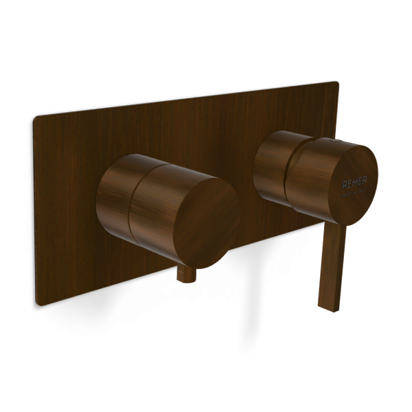 Смеситель для душа Remer Metrica MC93ZWBBR, бронза масляная