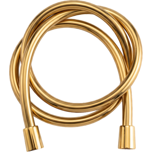 Шланг для душа ПВХ 120 см Remer 332CN2G120GP, золото глянцевое PVD
