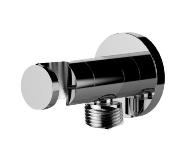 Держатель ручного душа с подключением шланга и запорным вентелем Remer 338M