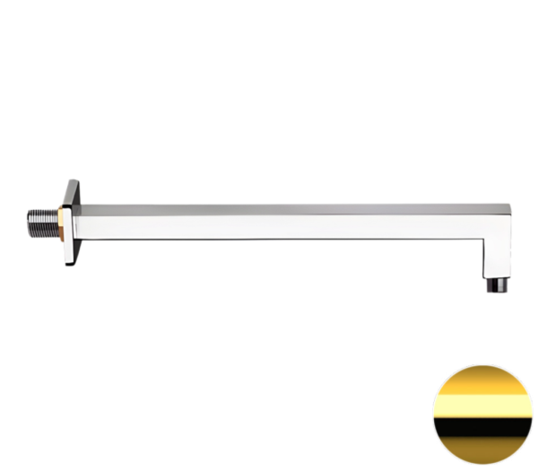 Кронштейн для верхнего душа 40 см Remer 348S40DO, золото глянцевое