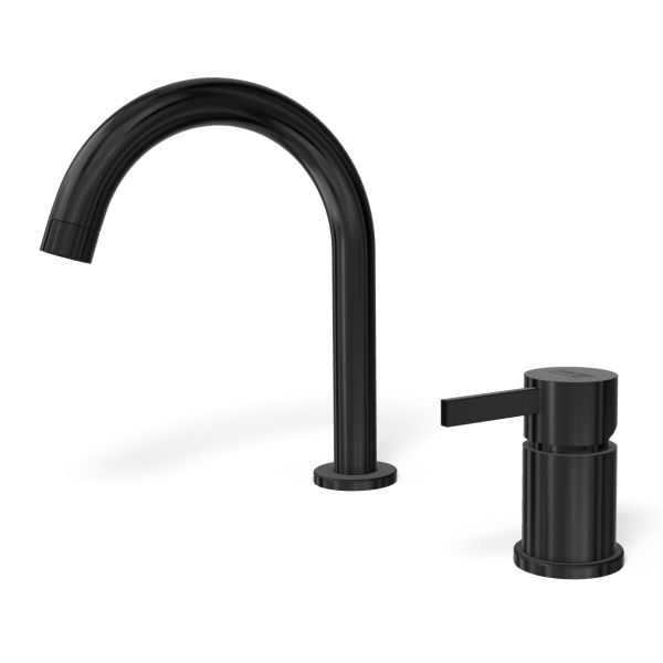 Смеситель для раковины Remer Metrica MC57GM, оружейная сталь PVD