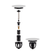 Донный клапан с переливом для ванны click-clack 1”1/2 OMP Tea Clicker 8334.060.6.XD, белый матовый