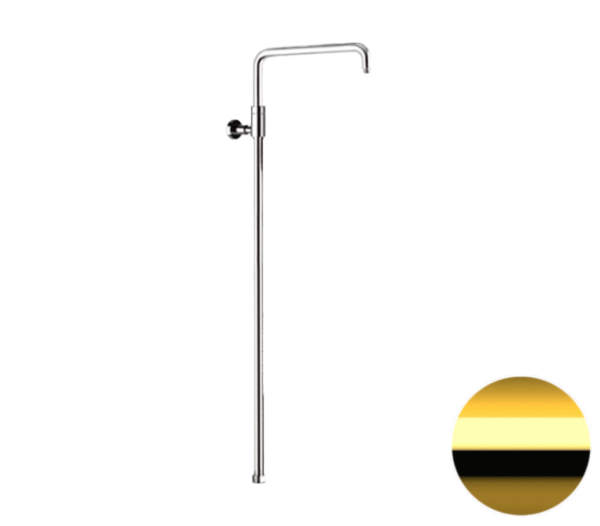 Душевая колонна телескопическая Remer 330A7DCESDEVDO, золото глянцевое