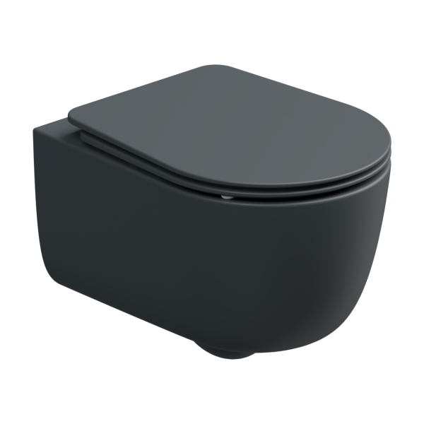 Чаша подвесного унитаза со смывом Smart Clean GSG Ceramic Design Hit! HIWCSO028, Ebano Matt