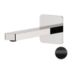 Излив настенный 19 см Remer Slash 91SLNO, черный матовый