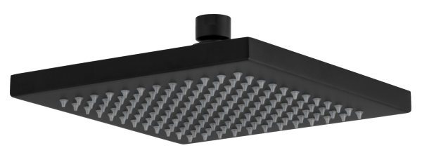 Верхний душ с шарнирным соединением 20 см Remer 359SSNOX, черный матовый