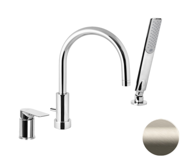 Смеситель для ванны Remer Infinity I07XV, сталь