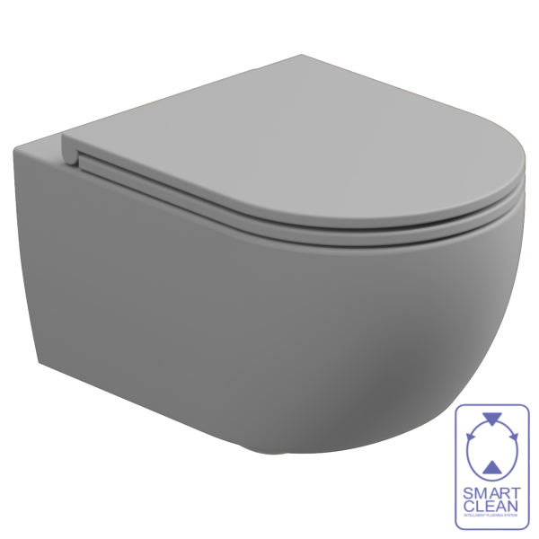 Чаша подвесного унитаза со смывом Smart Clean GSG Ceramic Design Like LKWCSO033, Perla Matt